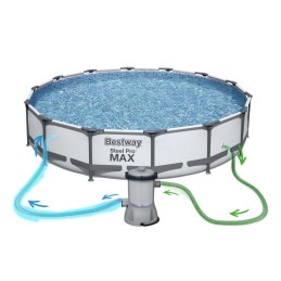 Plieninis sodo baseinas 427 x 84 cm rinkinys 9in1 bestway 56595