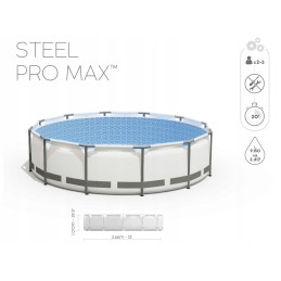 Aiabasseini komplekt 366x100 bestway suur redel