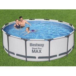 Dārza baseina komplekts 366x100 bestway lielas kāpnes
