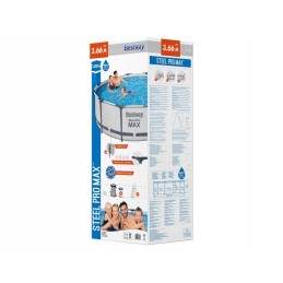 Dārza baseina komplekts 366x100 bestway lielas kāpnes
