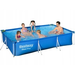 Bestway 300 stačiakampis sodo baseinas su rėmu