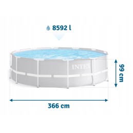 Sodo baseino rėmas 366x99 komplektas 4in1 komplektas
