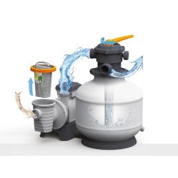 Bestway efficient sand pump for pool hose connectors 11355 lh 58486