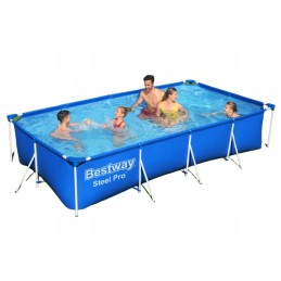 Plieninis sodo baseinas 400 x 211 x 81 cm 15 in 1