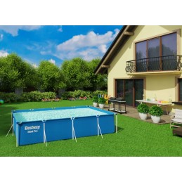 Plieninis sodo baseinas 400 x 211 x 81 cm 15 in 1