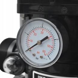 Vidaxl smėlio baseino filtras su 6 krypčių vožtuvu, mėlynas, 460 mm