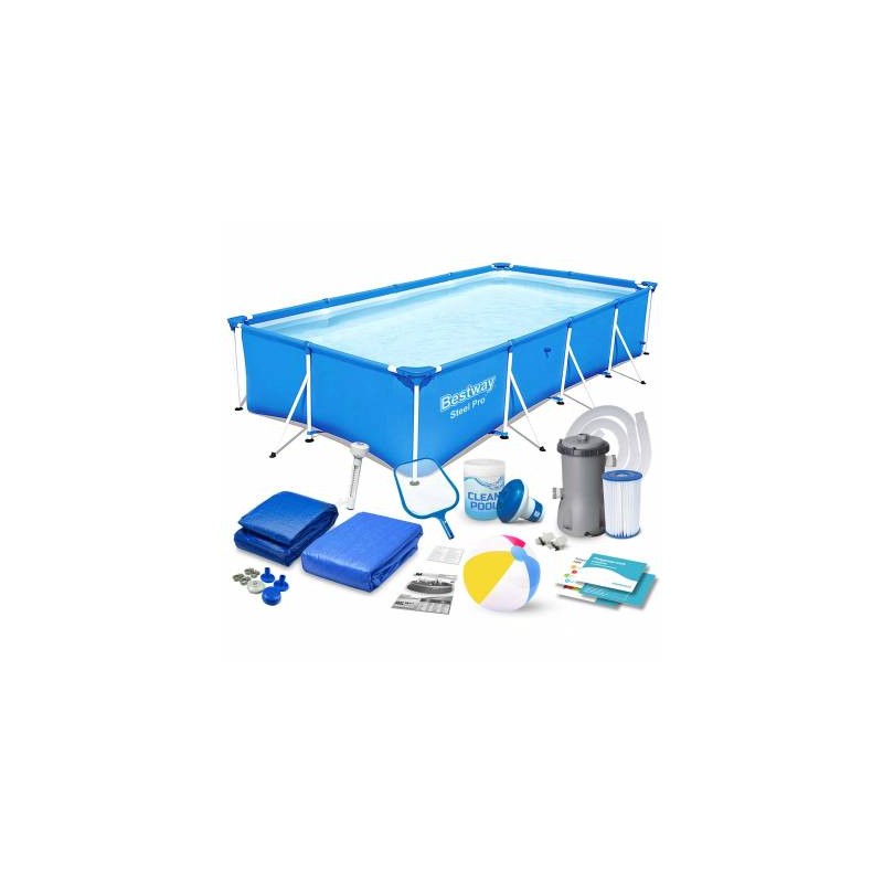 Rėmo baseinas 400 x 211 x 81 15in1 bestway