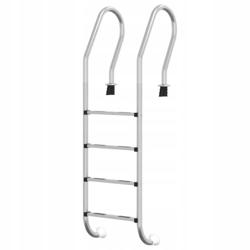 Vidaxl peldbaseina kāpnes 54x38x184 5 cm 304 nerūsējošais tērauds