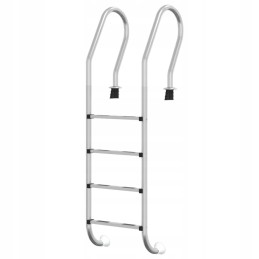 Vidaxl peldbaseina kāpnes 54x38x184 5 cm 304 nerūsējošais tērauds