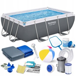 Tērauda dārza baseins 282 x 196 x 84 cm 16in1 bestway 56629n