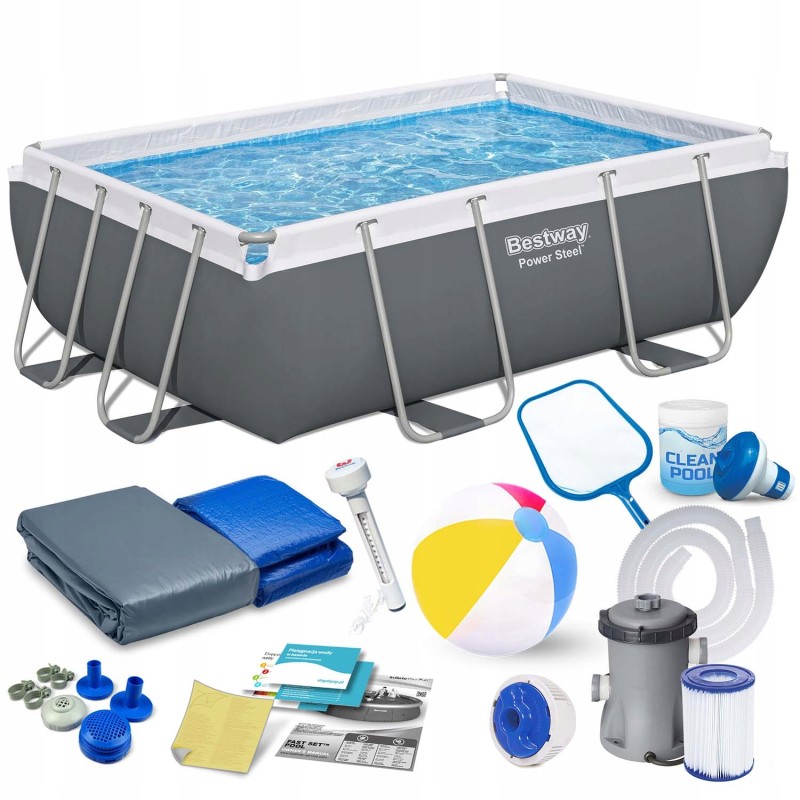 Frame garden pool 282 x 196 x 84 cm 16 in 1 bestway 56629n