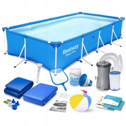 Karkasinis baseinas su pompa 400 x 211 x 81 cm maks. 16in1 bestway