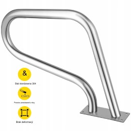 Nerūdijančio plieno baseino turėklai 98 9 cm