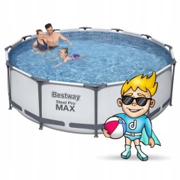 Frame garden pool 366 x 100 cm 17in1 set bestway 56418