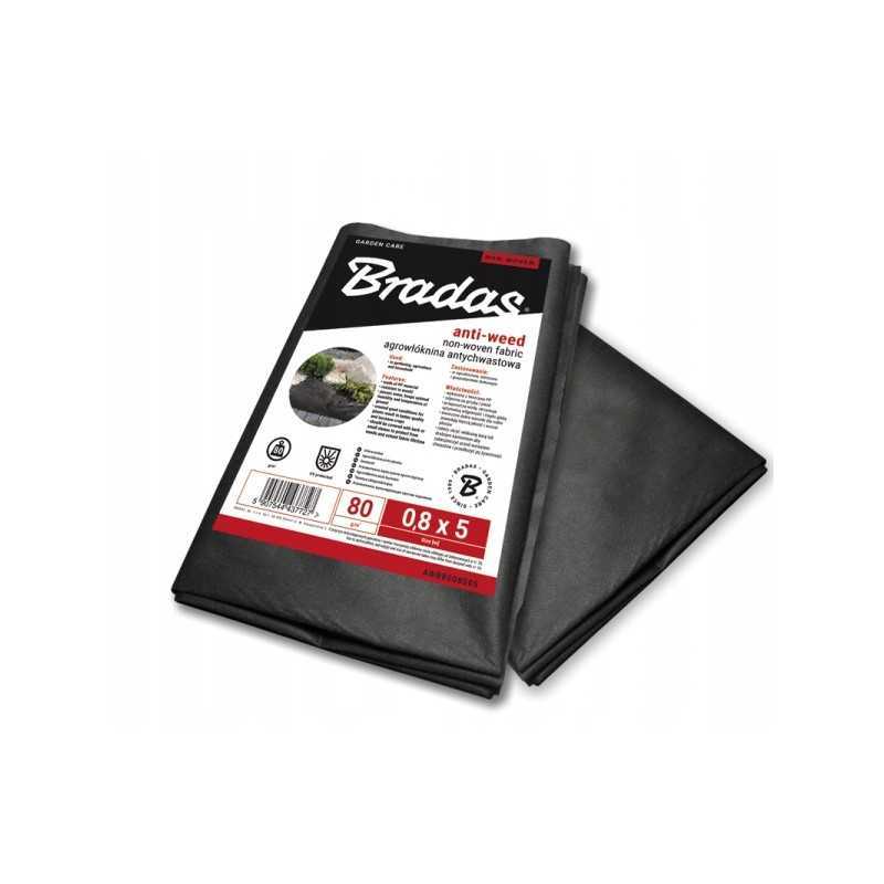 Agrotekstilė bradas juoda 0,8 x 5m 80 g/m²