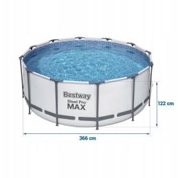 Frame garden pool 366 x 122 cm 6 in 1 bestway 56420