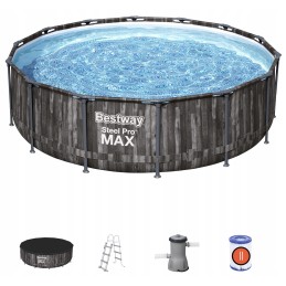 5614z frame pool 427x107cm pump ladder cover set bestway