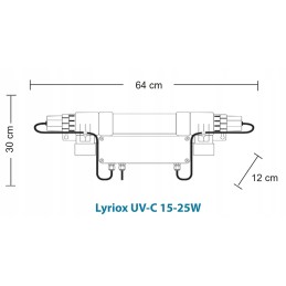 UV lamp c lyriox 15w disinfection of pool up to 15 m3