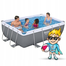 Frame garden pool 282 x 196 x 84 cm 16 in 1 bestway 56629n