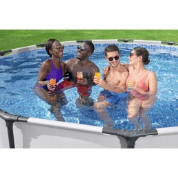 Tērauda dārza baseins 396x122 cm bestway 5618w
