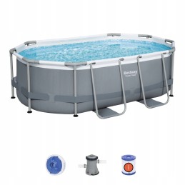 Tugev terasraamiga bassein 305x200x84 10x6 jalga bestway 5in1 chemconnect