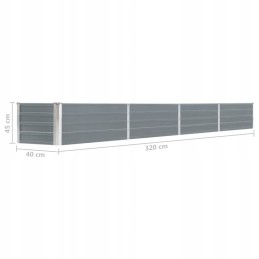 Metāla dārza pods, ideāls dekoratoriem - 320x40x45cm, izturīgs pret laikapstākļiem