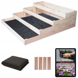 4-storey vegetable garden wooden cold frame box herbarium 120x120 guide