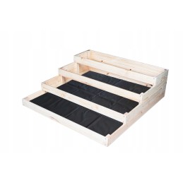 4-storey vegetable garden wooden cold frame box herbarium 120x120 guide