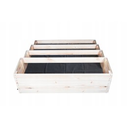 4-stāvu sakņu dārzs, koka kaste, herbārijs, 120x120, ceļvedis