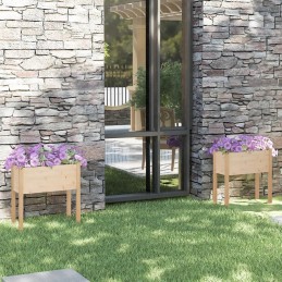 Vidaxl Garden Planters 2 pcs 70x31x70 cm Solid Pine Wood