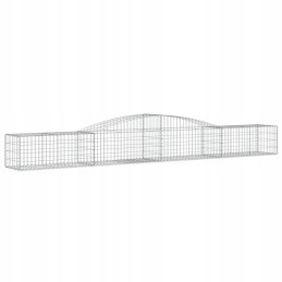 Arched Gabion Basket, 400x50x40/60 cm, Galvanized Iron