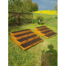 4-storey vegetable garden herb garden cold frame with folded sides 120x120x40