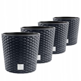 4x puķupodu stādītājs rato drtus400l rotangpalmas imitācija
