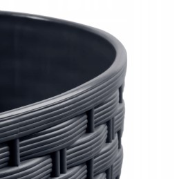 4x flowerpot rato drtus400l imitation rattan