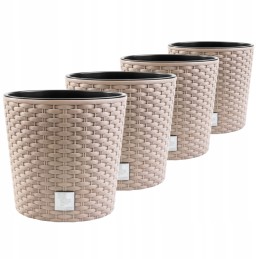4x puķupodu stādītājs rato drtus400l rotangpalmas imitācija