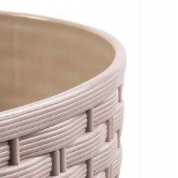4x flowerpot rato drtus400l imitation rattan