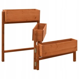 Dārza saliekams puķu pods, oranžs, 60x14x75