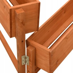 Dārza saliekams puķu pods, oranžs, 60x14x75