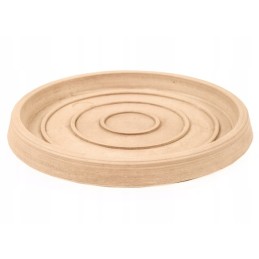 Beige flowerpot stand 12.5/15x1.5 cm