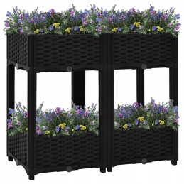 Raised bed planter 80x40x71 cm polypropylene