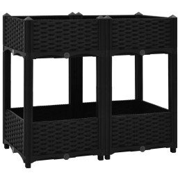 Raised bed planter 80x40x71 cm polypropylene