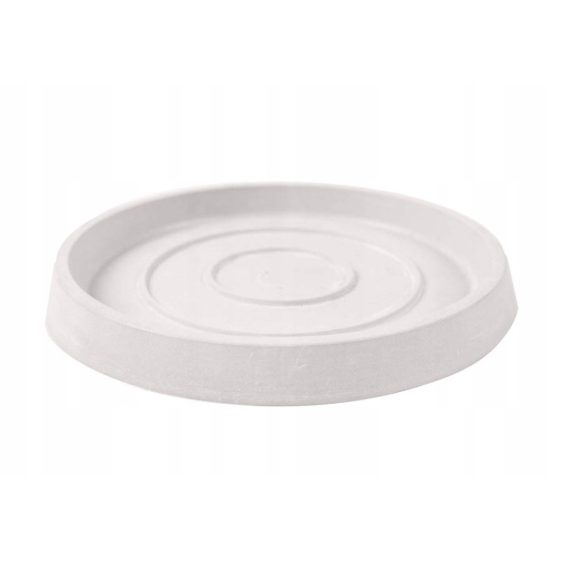 White flowerpot saucer 12.5/15x1.5 cm
