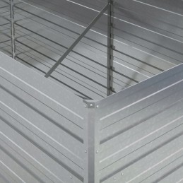 Raised bed planter 160x80x77cm steel