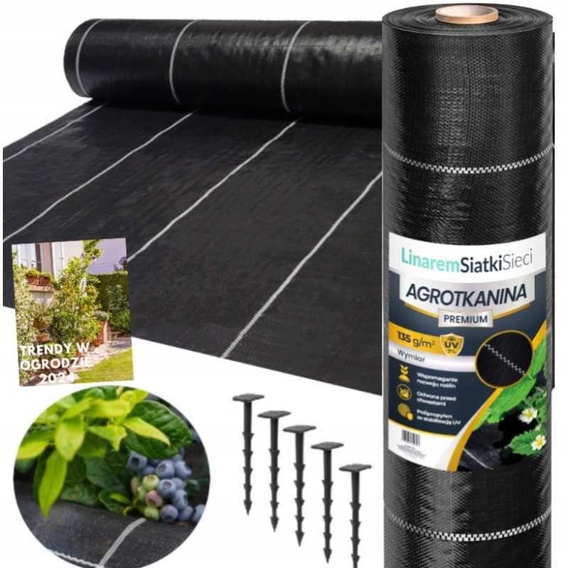 Stiprus žemės ūkio audinys 3 2x50 kilimėlis nuo piktžolių premium 135 g m2 puiki kokybė