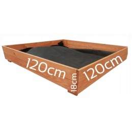 Dārzeņu dārzs, dārzeņu kaste dārzam 120x120x18