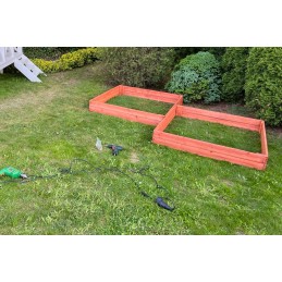 Vegetable box for the garden 120x120x18