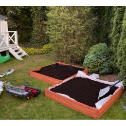 Vegetable box for the garden 120x120x18