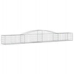 Arched Gabion Basket, 400x50x40/60 cm, Galvanized Iron