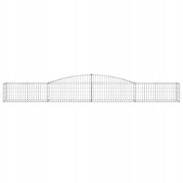 Arched Gabion Basket, 400x50x40/60 cm, Galvanized Iron