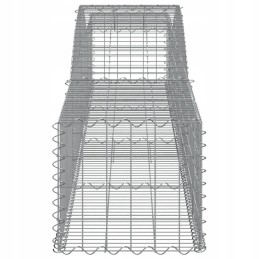 Arched Gabion Basket, 400x50x40/60 cm, Galvanized Iron